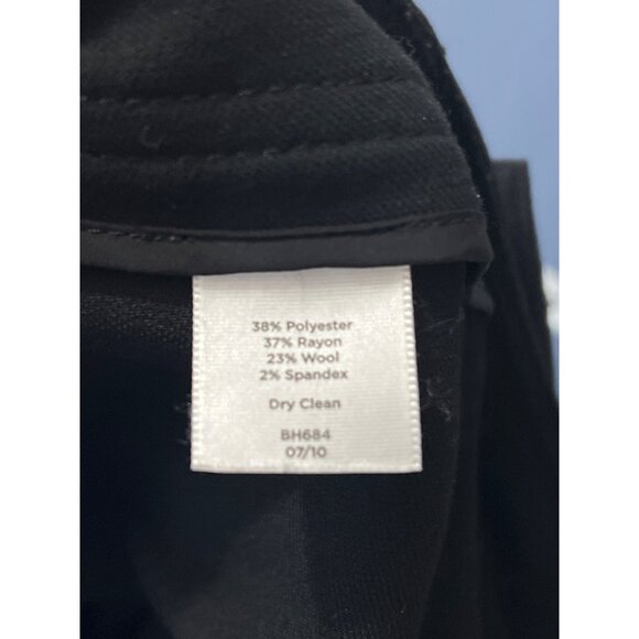 Talbots Heritage  Wool Blemd Black Wide-Leg  Pants 10P Office Career Business - Picture 8 of 11